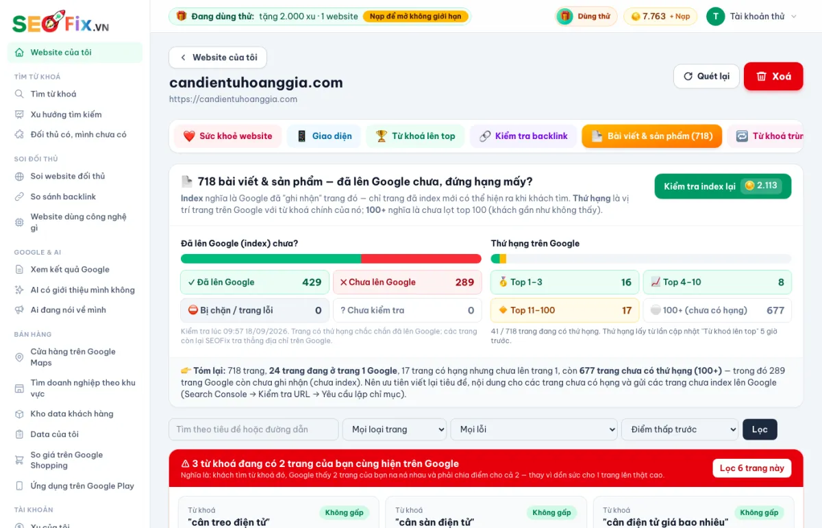 Demo SEOFix: 📄 Bài viết & sản phẩm